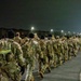Headquarters and Headquarters Company, 1st Signal Brigade conducts early morning ruck march at Camp Humphreys