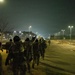 Headquarters and Headquarters Company, 1st Signal Brigade conducts early morning ruck march at Camp Humphreys