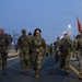 Headquarters and Headquarters Company, 1st Signal Brigade conducts early morning ruck march at Camp Humphreys