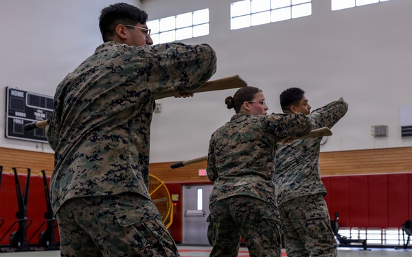 III Marine Expeditionary Force Support Battalion Marines participate in Marine Corps Martial Arts Program brown belt training