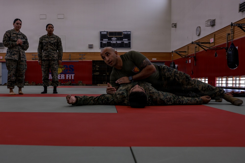 III Marine Expeditionary Force Support Battalion Marines participate in Marine Corps Martial Arts Program brown belt training