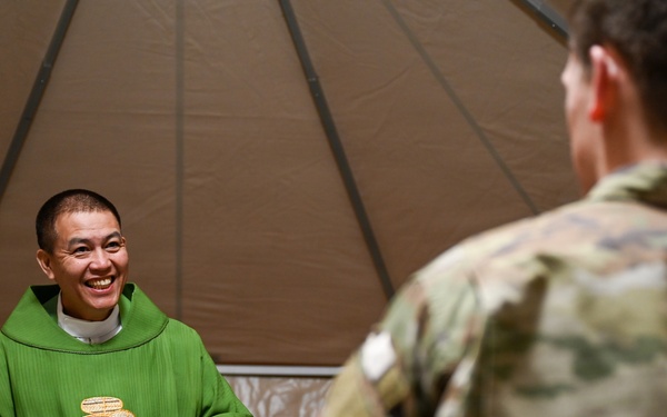 Chaplain Provides Agile Mass