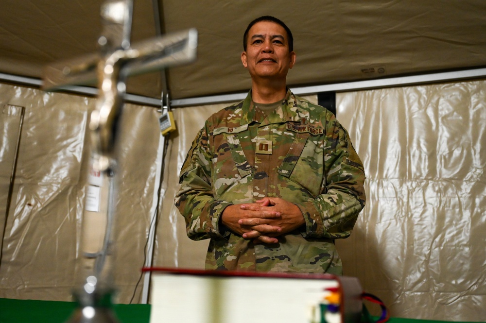 Chaplain Provides Agile Mass