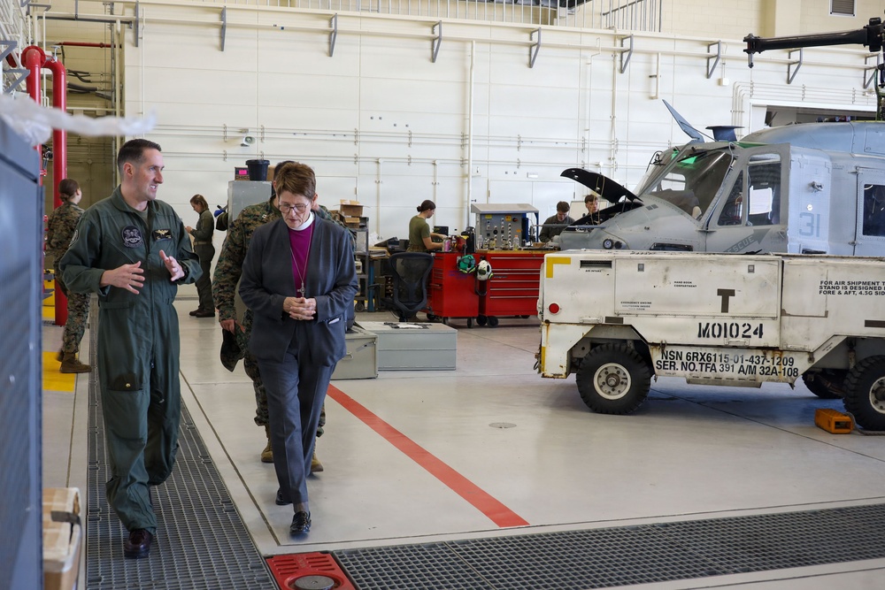 Bishop Ritonia visits MAG-36 Marines