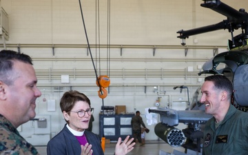 Bishop Ritonia visits MAG-36 Marines