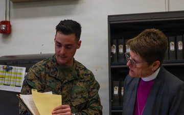 Bishop Ritonia visits MAG-36 Marines
