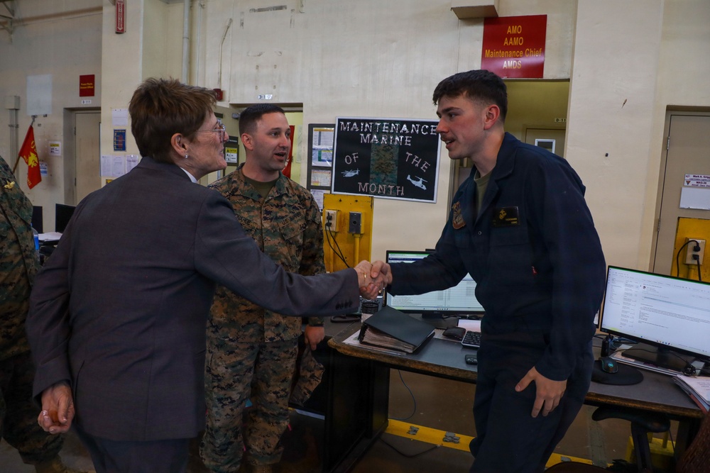 Bishop Ritonia visits MAG-36 Marines