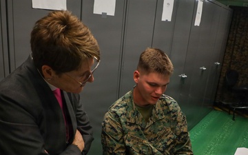 Bishop Ritonia visits MAG-36 Marines