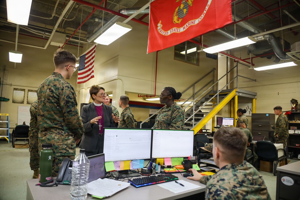 Bishop Ritonia visits MAG-36 Marines