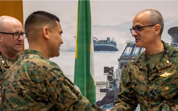 Medical Officer of the Marine Corps visits USAG Camp Humphreys