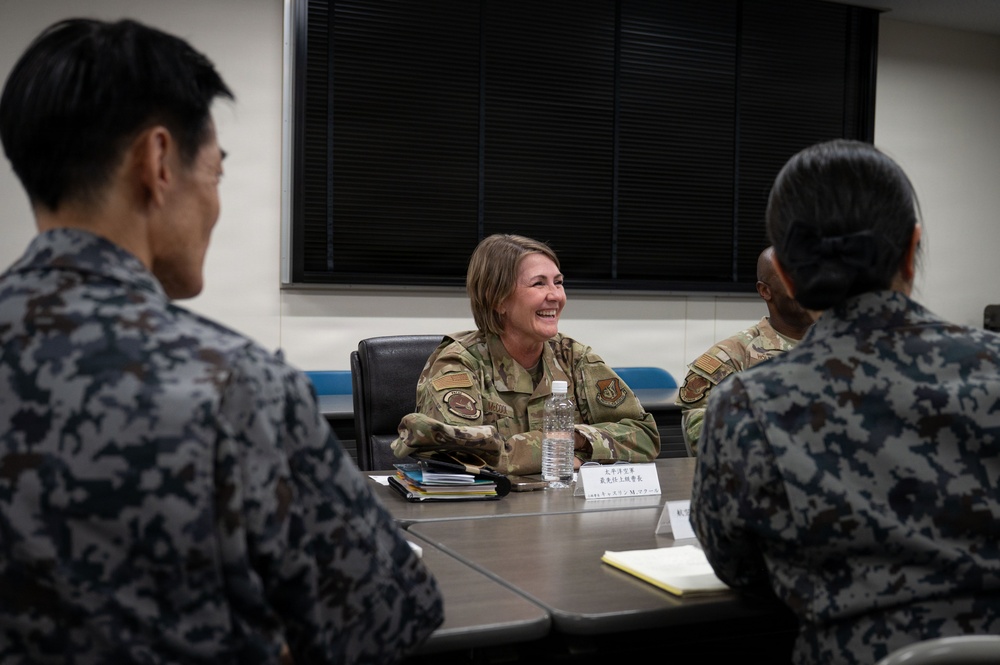 PACAF command chief engages Japanese defense leaders during Tokyo visit