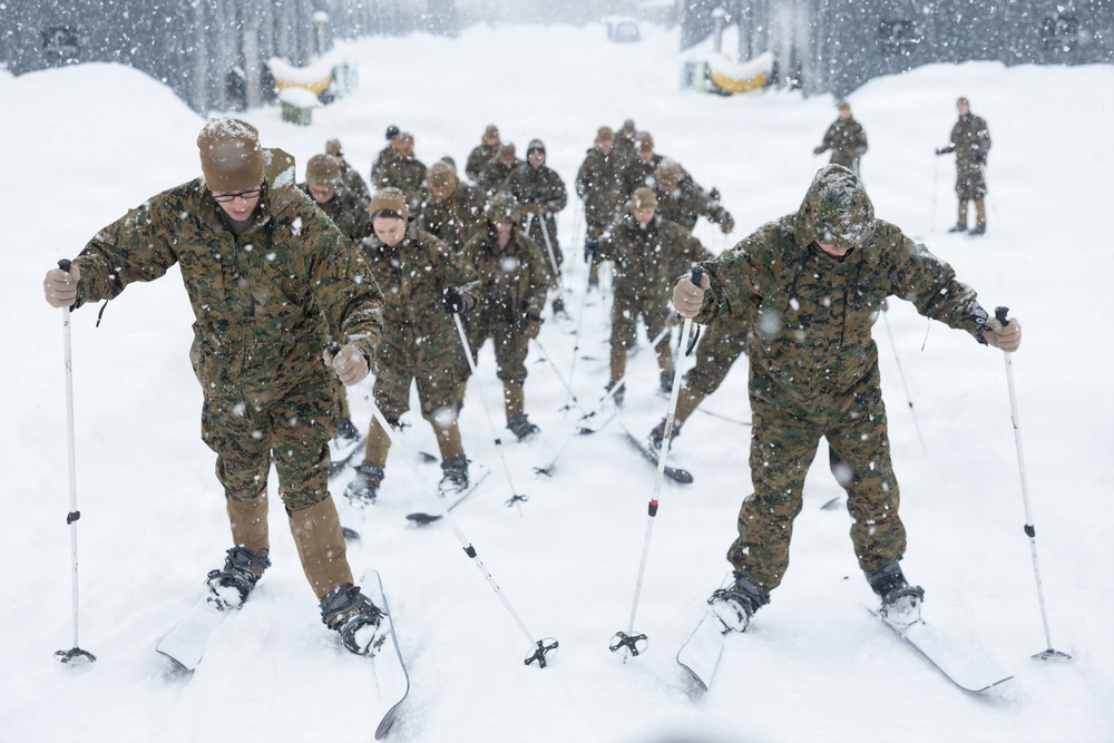 CORE26 | U.S. Marines, Sailors Learn Basic Skiing Techniques for Arctic Exercise