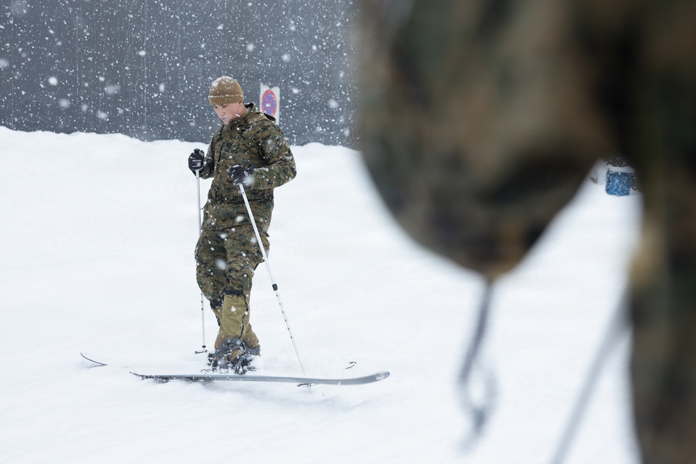 CORE26 | U.S. Marines, Sailors Learn Basic Skiing Techniques for Arctic Exercise