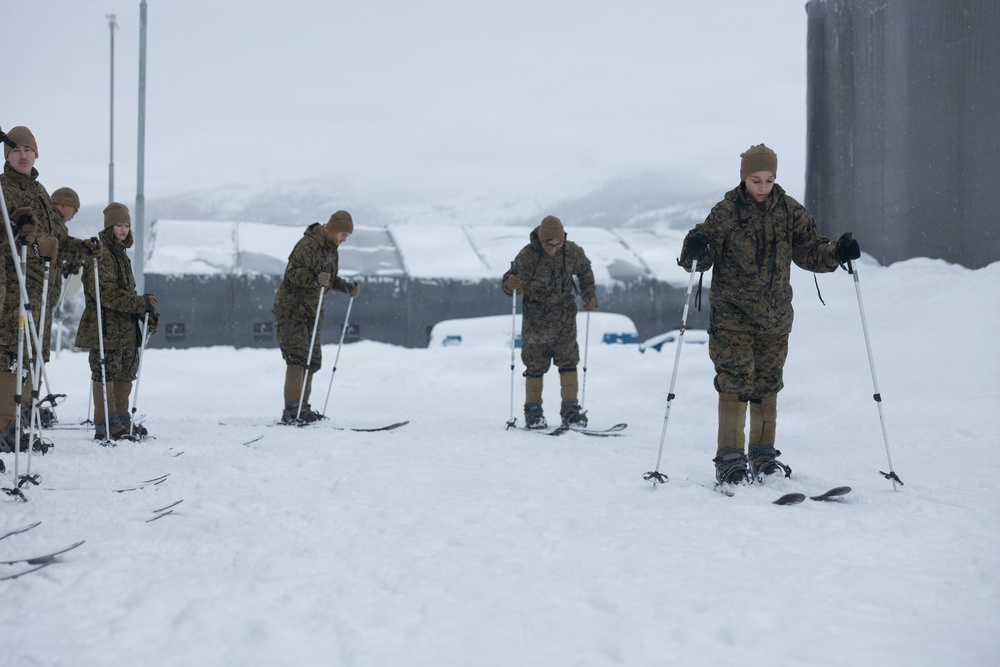CORE26 | U.S. Marines, Sailors Learn Basic Skiing Techniques for Arctic Exercise