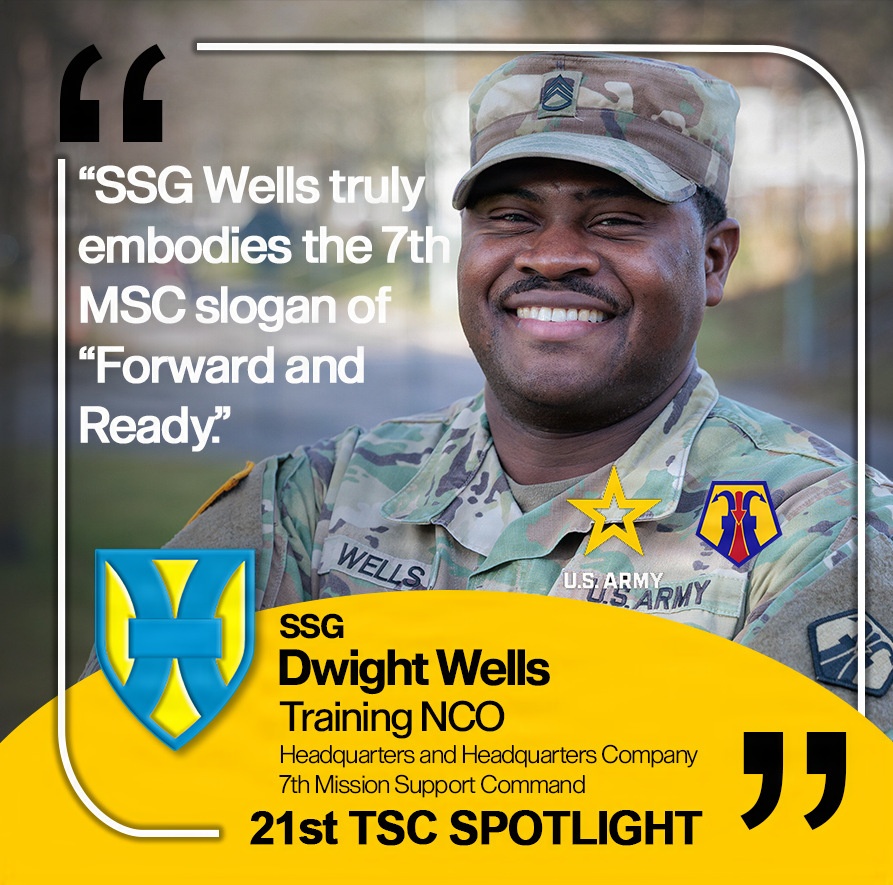 21st TSC Hero of the Week, Staff Sgt. Dwight Wells