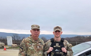 Alabama National Guard Leaders visit the 214th Military Police Company in Europe