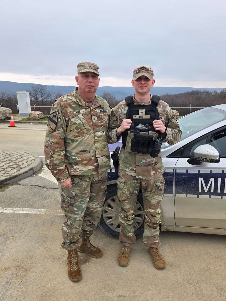 Alabama National Guard leaders visit the 214th Military Police Company in Europe