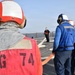 McFaul Conducts Flight Deck Firefighting Drill