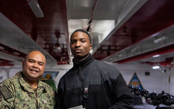 Stennis presents Warfighter of the week