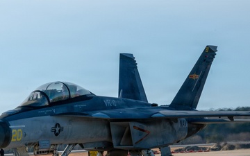Rear Adm. Richard S. Lofgren, acting Chief of Navy Reserve, flies with Fighter Squadron Composite Twelve (VFC-12)