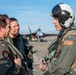 Rear Adm. Richard S. Lofgren, acting Chief of Navy Reserve, flies with Fighter Squadron Composite Twelve (VFC-12)