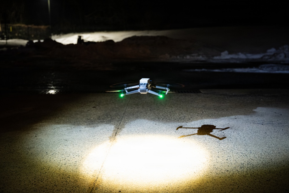 Service members and Counter Unmanned Aerial Surveillance vendors conduct test runs on different drone types