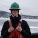 CGC Sturgeon Bay crew member poses for portrait following icebreaking operations