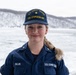 CGC Sturgeon Bay crew member poses for portrait following icebreaking operations