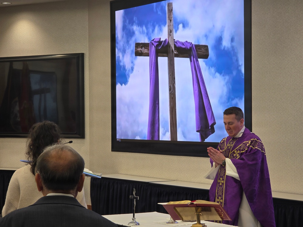 Naval Support Activity Washington Conducts Ash Wednesday Service