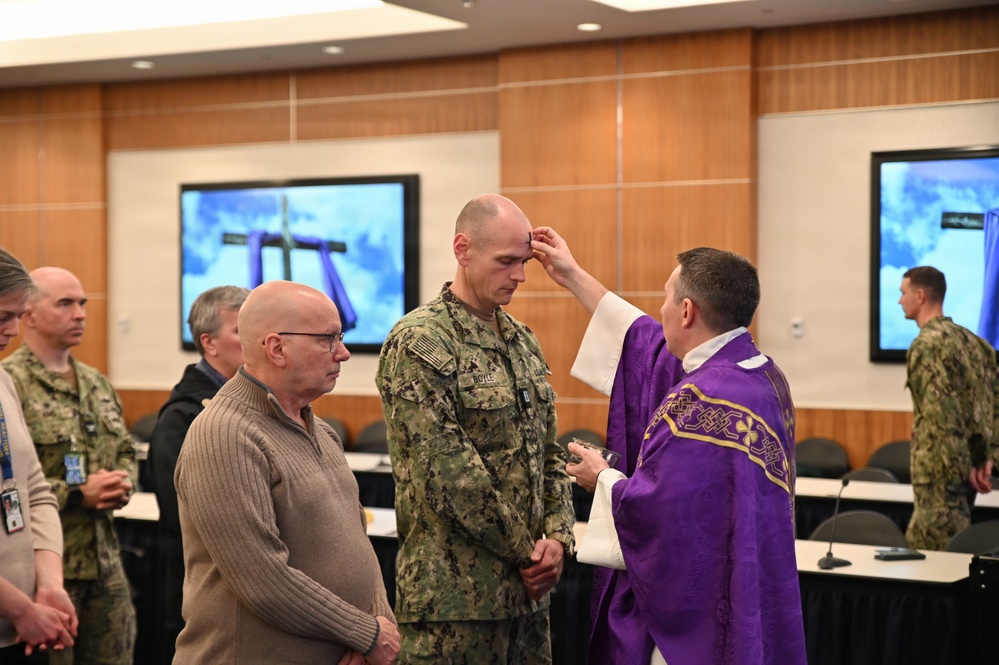Naval Support Activity Washington Conducts Ash Wednesday Service