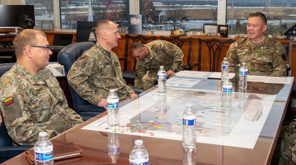 Lithuania’s Griffin Brigade command team visits Pa. National Guard