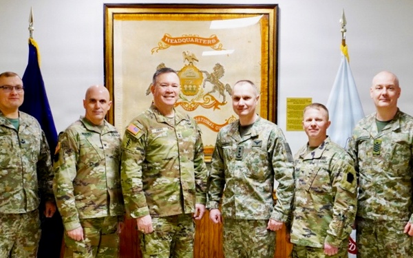 Lithuania’s Griffin Brigade command team visits Pa. National Guard