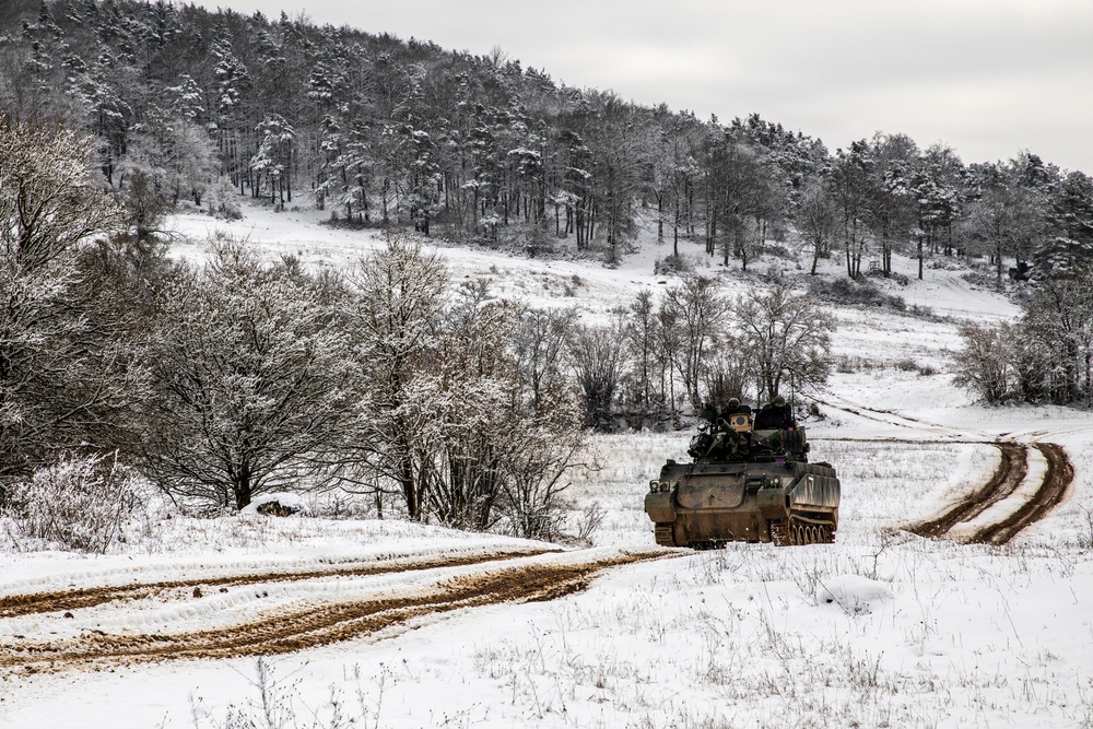 U.S. Army Armored Units Train for Large-Scale Combat Operations During Combined Resolve 26-05
