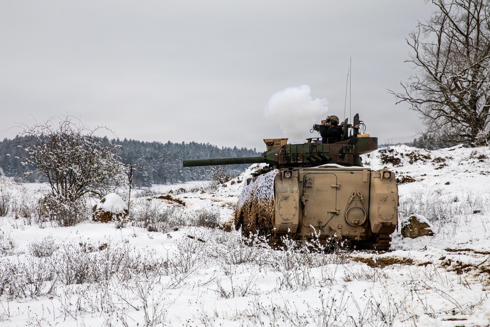 U.S. Army Armored Units Train for Large-Scale Combat Operations During Combined Resolve 26-05