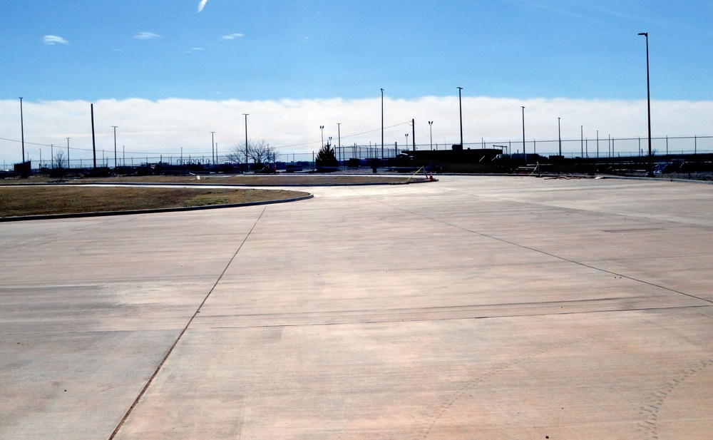 Work continues on commercial vehicle inspection facility at Tinker Air Force Base