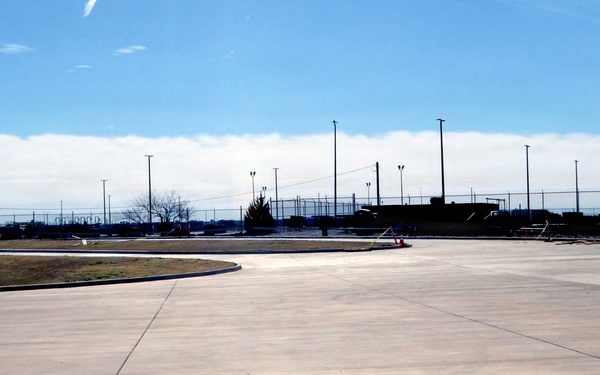 Work continues on commercial vehicle inspection facility at Tinker Air Force Base