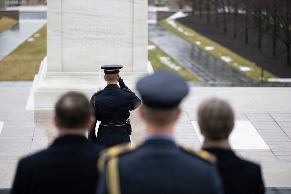 U.K. Foreign Secretary Yvette Cooper Visits Arlington National Cemetery