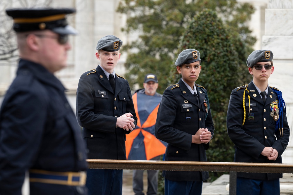U.K. Foreign Secretary Yvette Cooper Visits Arlington National Cemetery