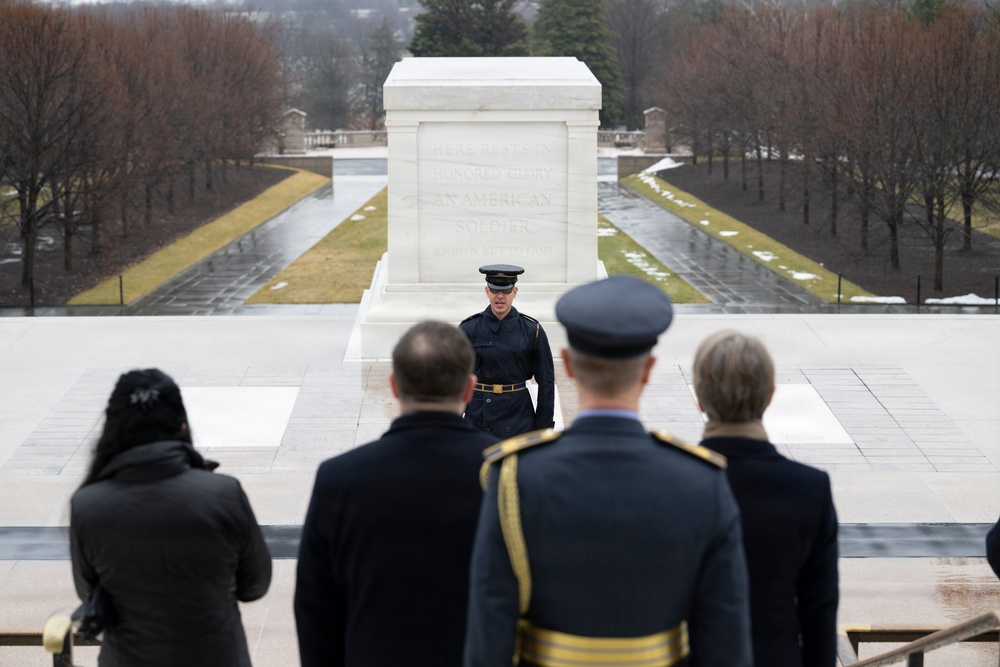 U.K. Foreign Secretary Yvette Cooper Visits Arlington National Cemetery
