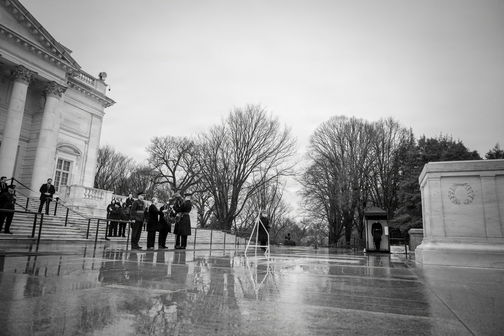U.K. Foreign Secretary Yvette Cooper Visits Arlington National Cemetery