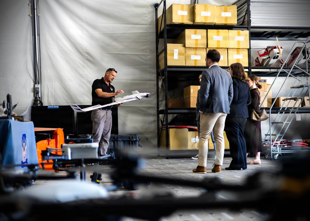 Congressional Staff Delegation Visits Joint Counter–Small UAS University at Fort Sill