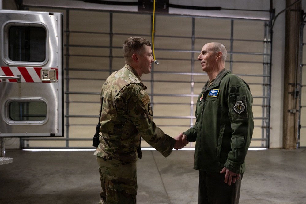 15th Air Force leadership visits Mountain Home AFB