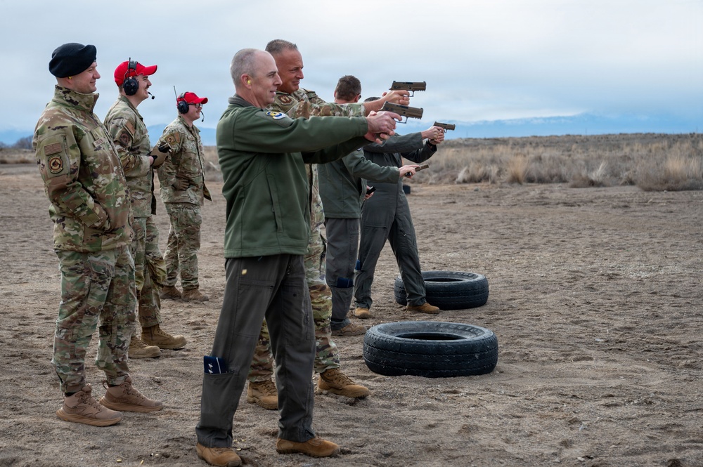 15th Air Force leadership visits Mountain Home AFB