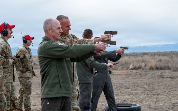 15th Air Force leadership visits Mountain Home AFB