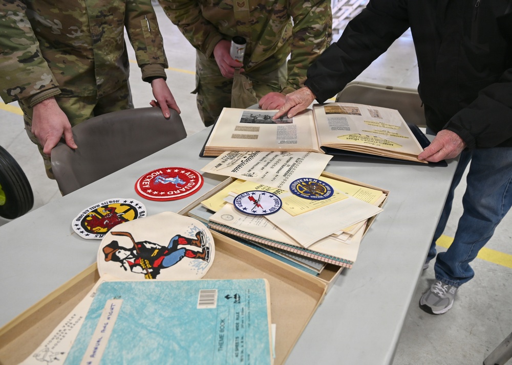Founding 104th Hockey Player Makes Return Visit to Team