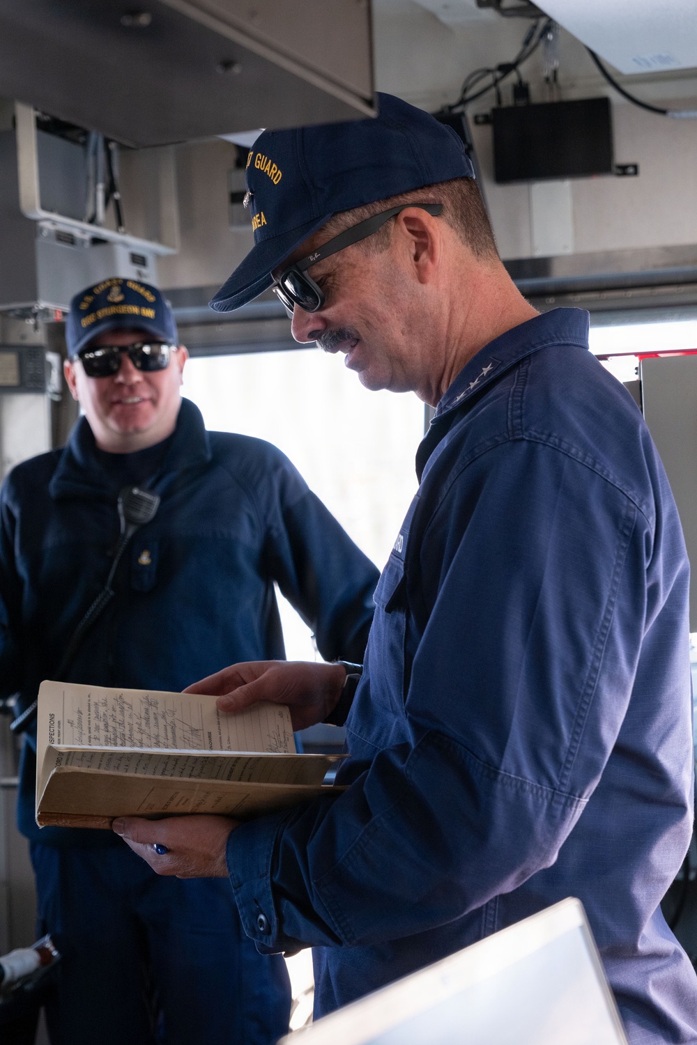 Coast Guard Vice Admiral Moore visits CGC Sturgeon Bay