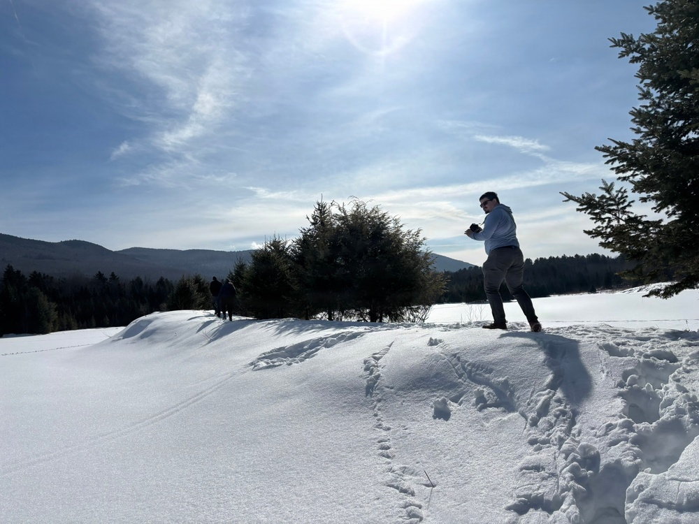 A Snowy Blueberry Lake