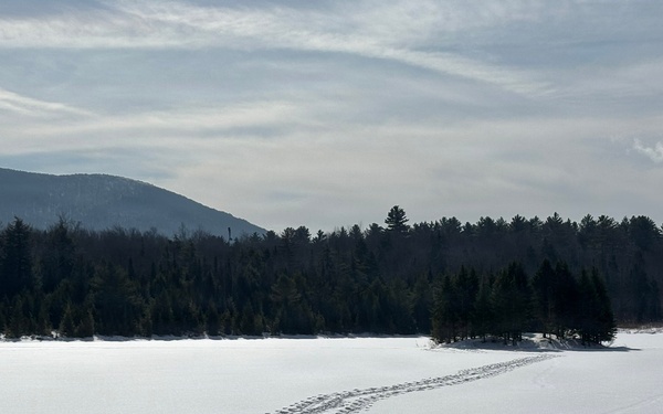 A Snowy Blueberry Lake