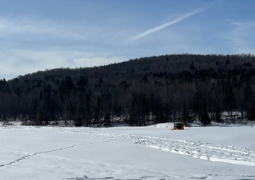 A Snowy Blueberry Lake