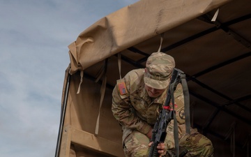 96th Transportation Company conducts convoy assets in preparation for NTC rotation